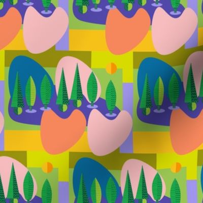 Abstract forest / multicolored