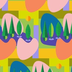 Abstract forest / multicolored