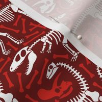 Dinosaurs and bones (red)