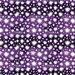 Lilac spiky starry pattern