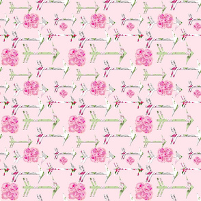 Shabby Chic Roses Arrows bright