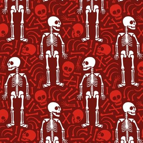 Skeletons and bones (red)