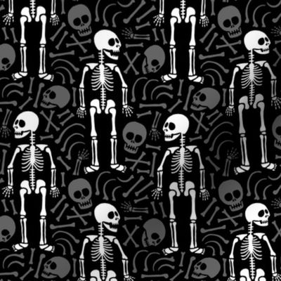 Skeletons and bones (black)