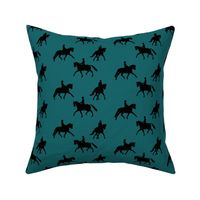 Dressage Silhouette in Teal