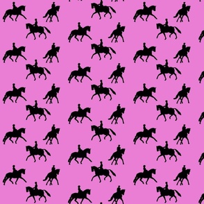 Dressage silhouette in Pink