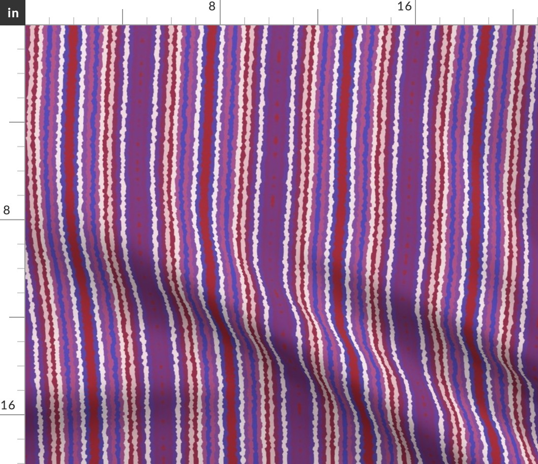 Jagged Berry Stripe