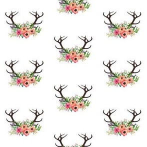 Floral Deer Antlers