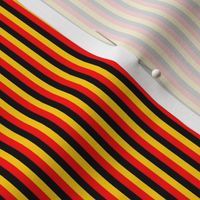 Pinstripe Germany Flag Black Red Yellow Gold Vertical Stripes