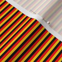 Pinstripe Germany Flag Black Red Yellow Gold Horizontal Stripes