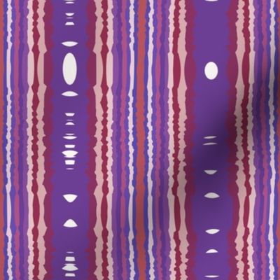 Berry Tribal Stripe