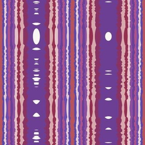 Berry Tribal Stripe