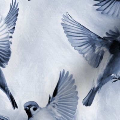 Sparrow Flight blue - large