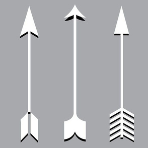 Grey Black White Arrows - Monochrome Arrows