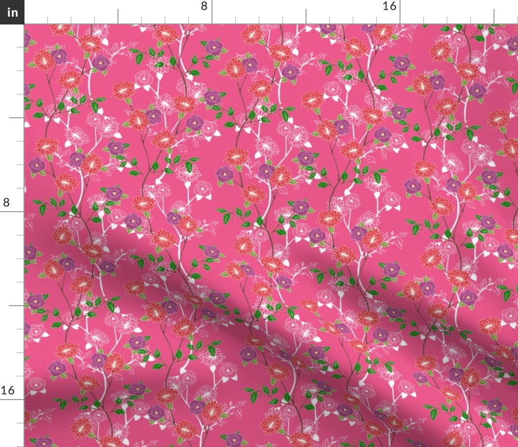 Floral (pink)