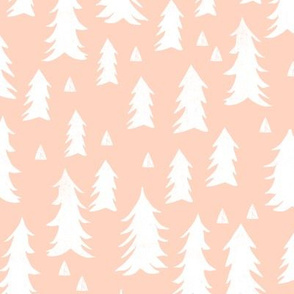 trees // blush kids nursery baby tree forest woodland baby girl nursery