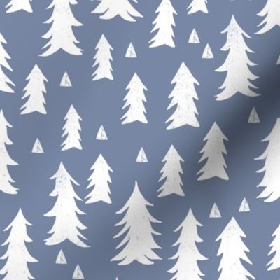 tree // trees stonewash blue kids nursery forest