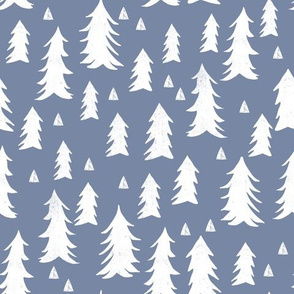 tree // trees stonewash blue kids nursery forest