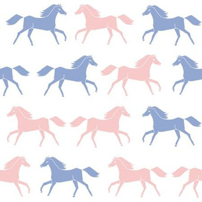 horses // pantone 2016 rosequartz serenity blue periwinkle blue and pink sweet horses