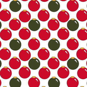 red and green ornaments