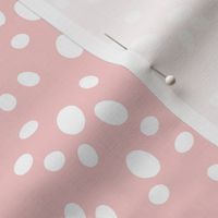 Dots // pantone rose quartz pastel dots