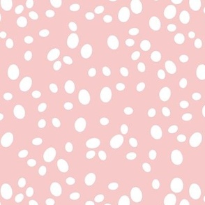 Dots // pantone rose quartz pastel dots