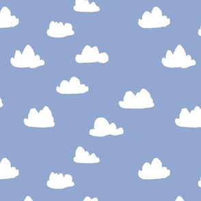 Clouds // pantone serenity pastel blue nursery gender neutral baby newborn