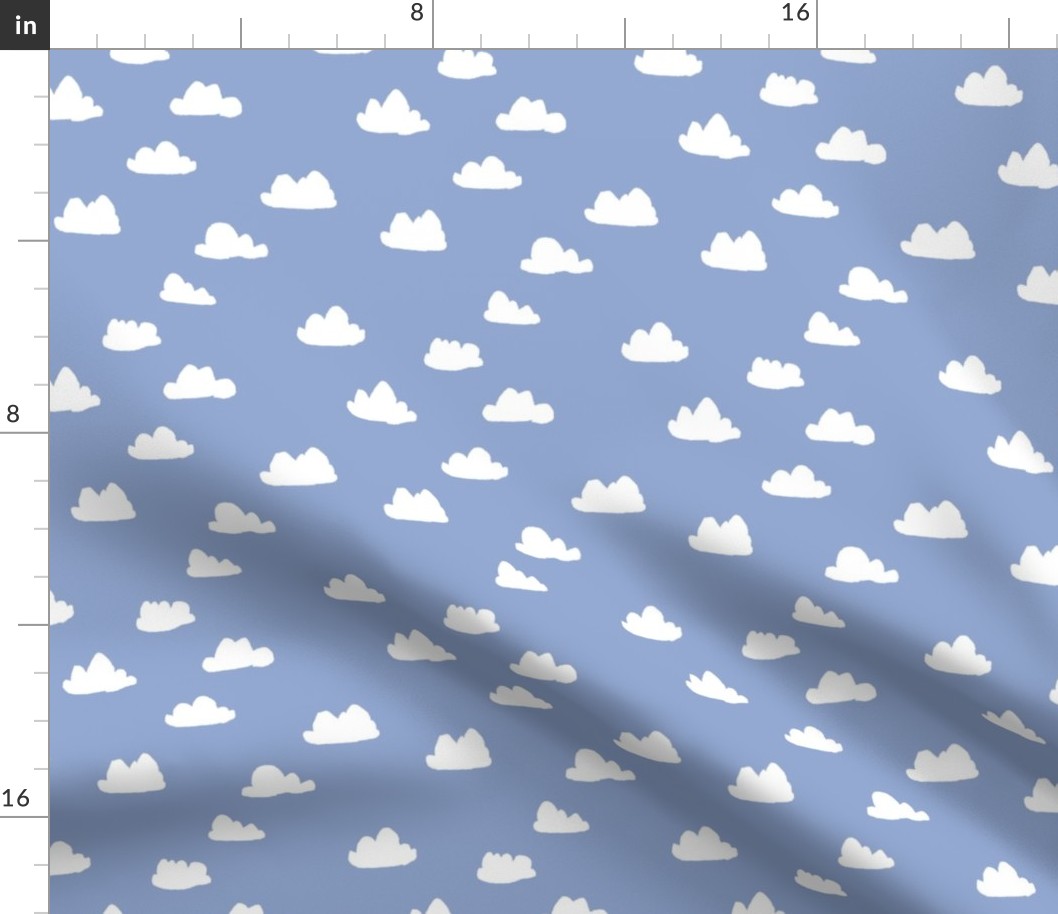 Clouds // pantone serenity pastel blue nursery gender neutral baby newborn