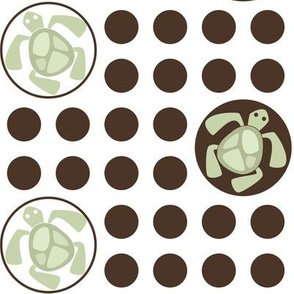 If By Ocean - Beach Block Coordinate, Turtle Dot