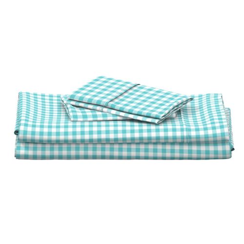 Mini Gingham Aqua