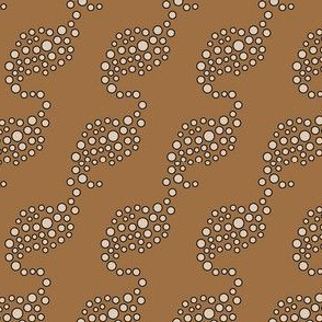 16-11G Brown Coffee River Water Fizz Bubbles Dots spots African Safari _ Miss Chiff Designs