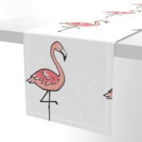 Flamingo Peach Pillow Plush Plushie Softie Cut & Sew