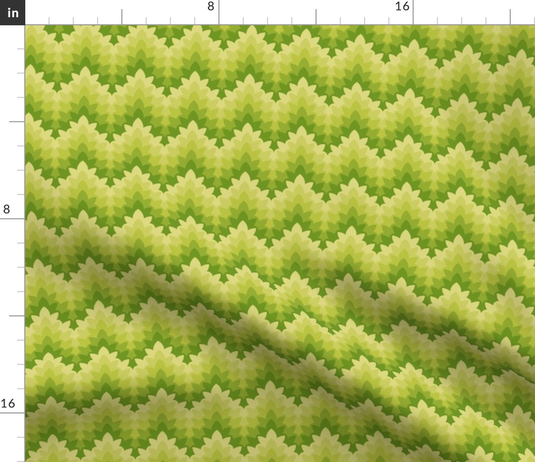 05034304 : leafy zigzag : apple trees