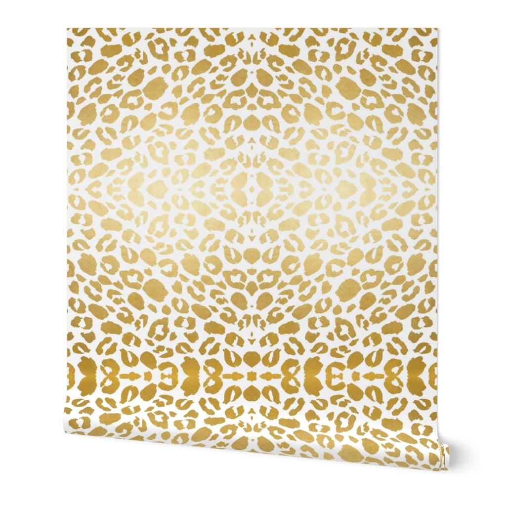 Gold leopard print