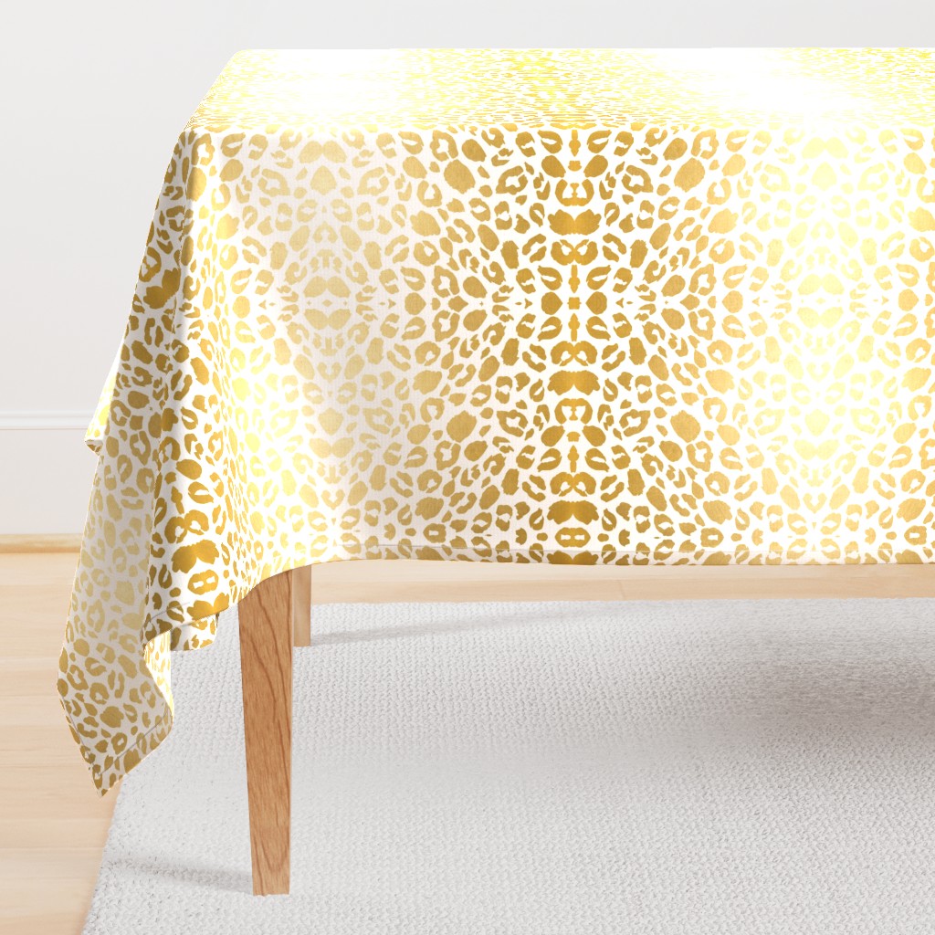 Gold leopard print