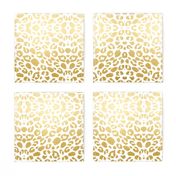 Gold leopard print