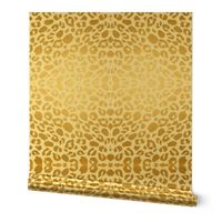 Gold leopard print