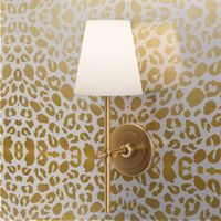 Gold leopard print