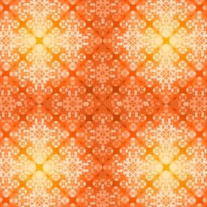 Square flower pattern symmetrical