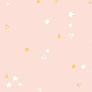 Pale pink stars