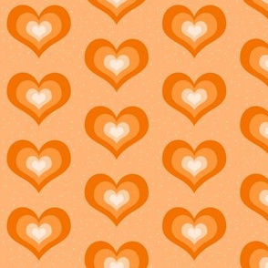 Orange Hearts - large