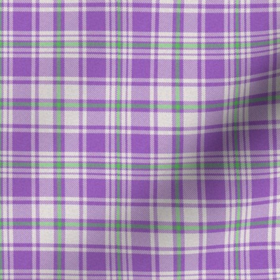 Purple and Green Plaid - Spoonflower