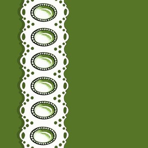 Gem Eyelet Green