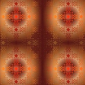 Square flower pattern symmetrical