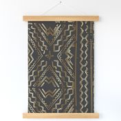 Gold Mudcloth mudcloth african on graphite