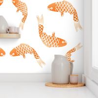 Goldfish gold fish orange fish koi fish