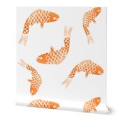 Goldfish gold fish orange fish koi fish