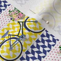 Floral Bicycle Mix and Match Pattern