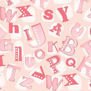 Alphabet pink