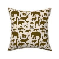 African Animals - Brown & Tan