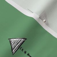 Arrows with Green Background